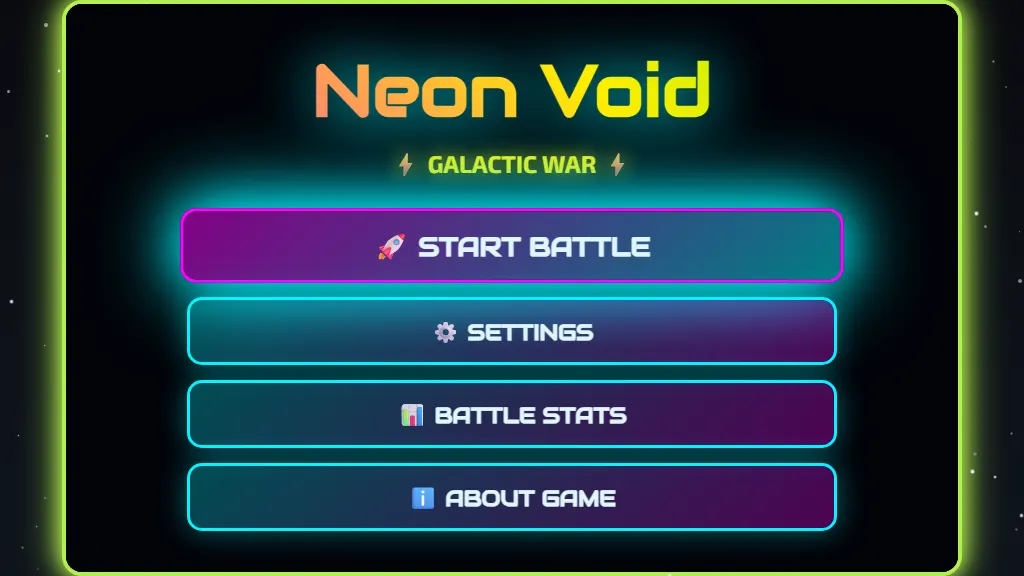 Neon Void: Galactic War gameplay capture 1