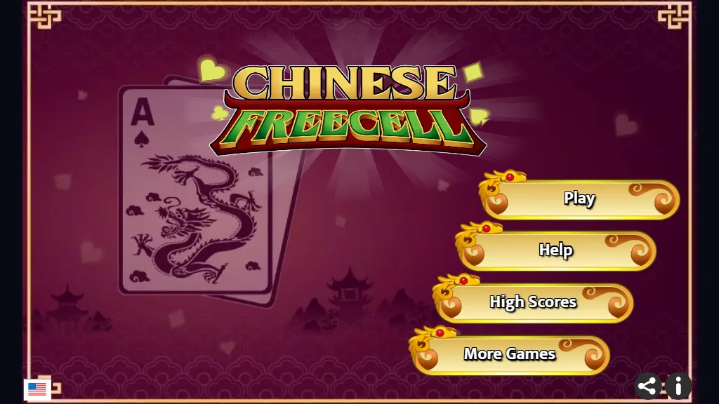 Chinese Freecell gameplay capture 1