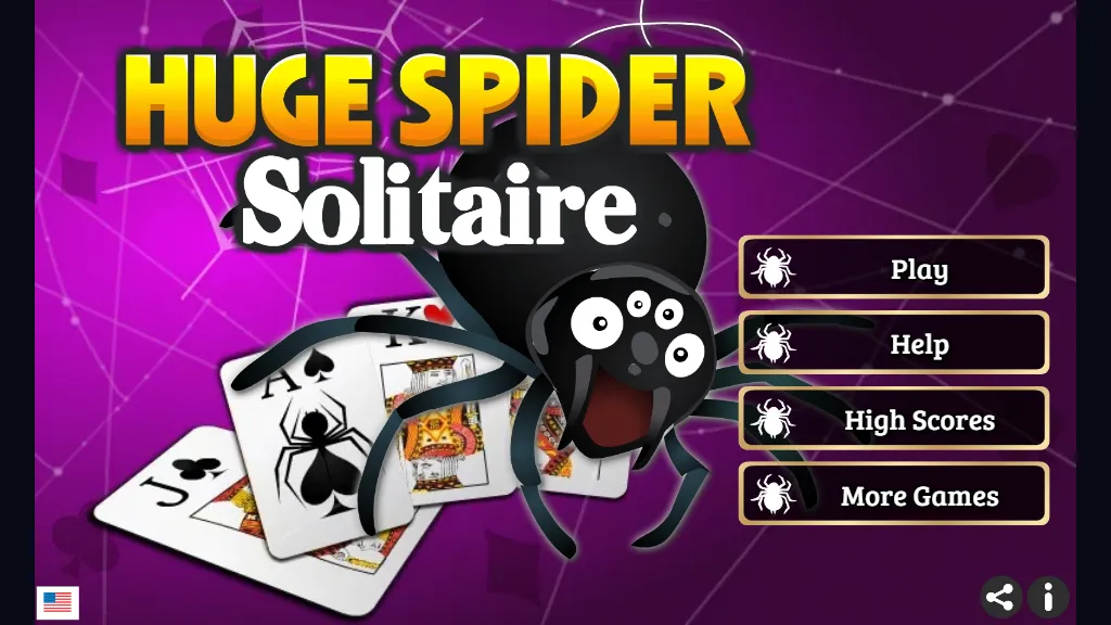 Huge Spider Solitaire gameplay capture 1