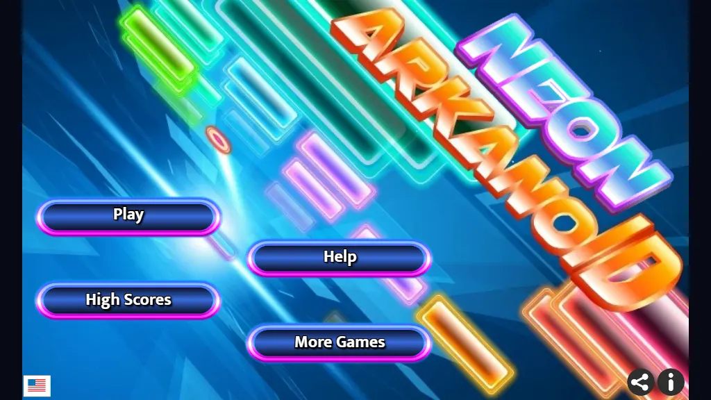 Neon Arkanoid gameplay capture 1