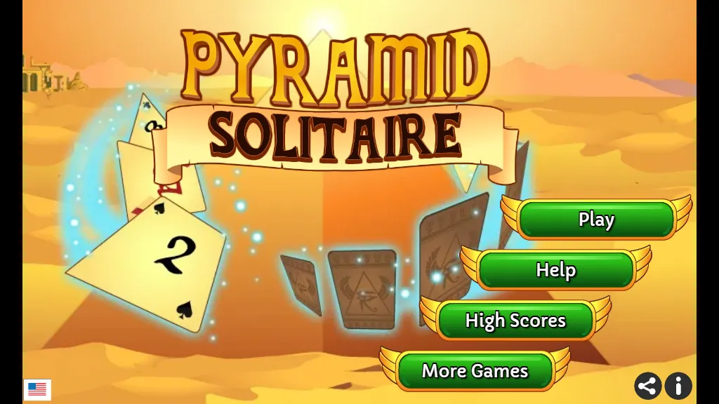 Pyramid Solitaire gameplay capture 1