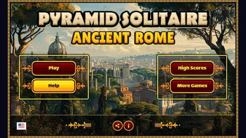 Pyramid Solitaire - Ancient Rome gameplay capture 1