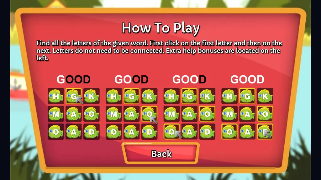Word Fishing gameplay capture 1